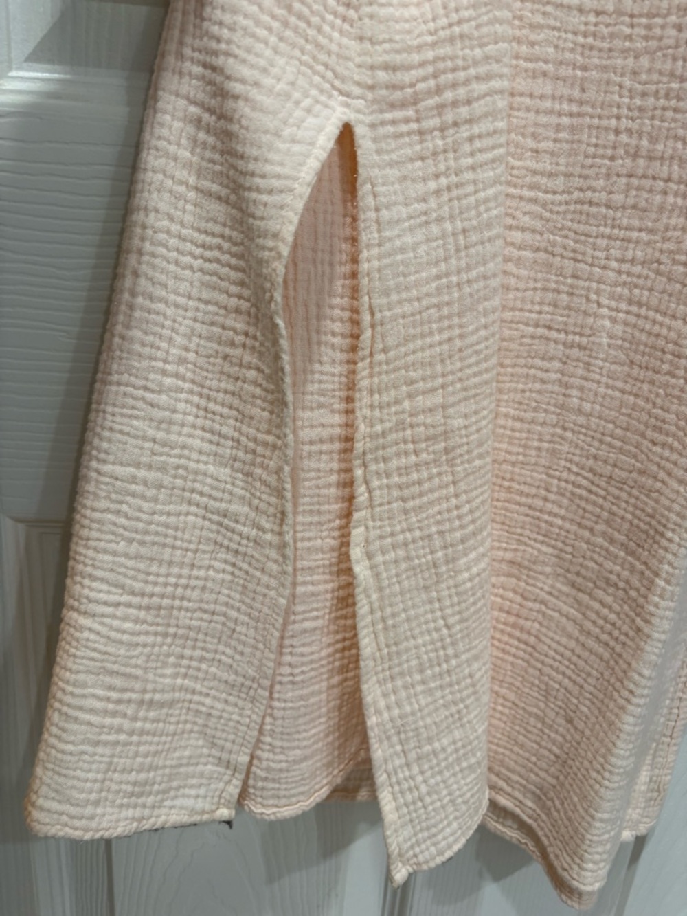 NWT Self Contrast Midi Dress Blush Pink - Picture 6 of 7
